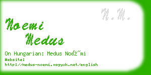 noemi medus business card